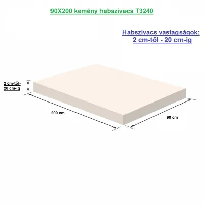 90X200 kemény habszivacs