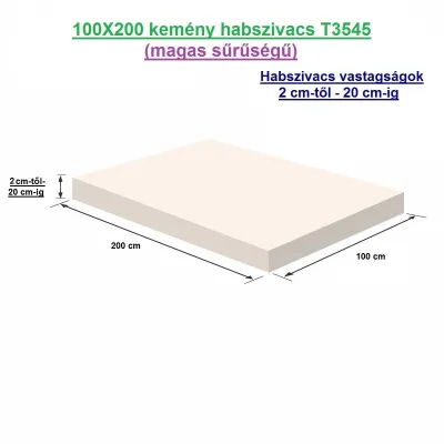 100X200 kemény habszivacs