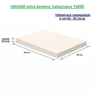 100X200 extra kemény habszivacs