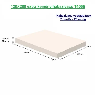 120X200 extra kemény habszivacs