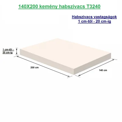 140X200 kemény habszivacs