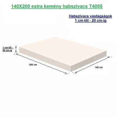 140X200 extra kemény habszivacs