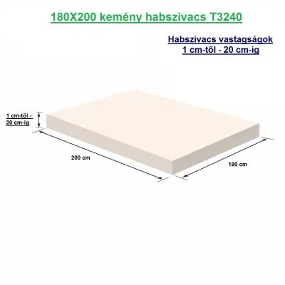 180X200 kemény habszivacs