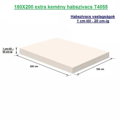 180X200 extra kemény habszivacs